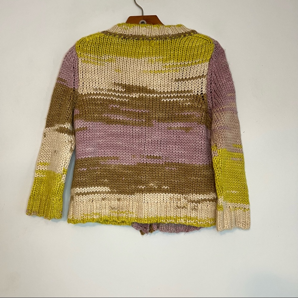 Anthropologie Shae Chunky Knit Boho Womens Sweater Size M - Picture 5 of 8